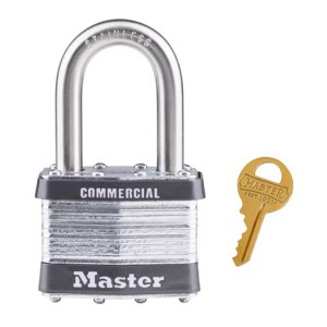 Master Lock - Steel 4-Pin Cylinder Padlock Keyed Alike - Steel - 1-1/2 in. - Case of 6 - 1 of 1