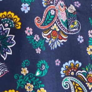 navy paisley floral