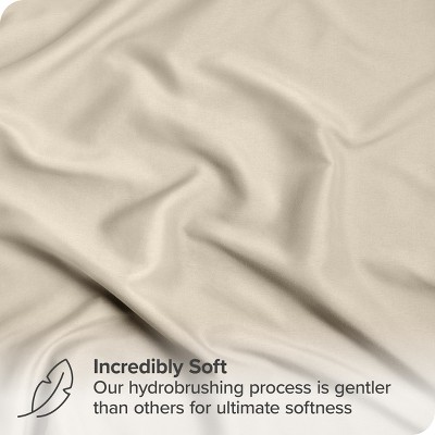 King Taupe and Sand Microfiber Down Alternative Bed in a Bag Set