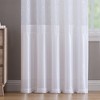 VCNY Home Violette White Embroidered Layered Rod Pocket Sheer Curtain Panel - 3 of 4