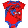 Marvel Avengers Spider-Man Iron Man Hulk Captain America Baby 5 Pack Bodysuits Newborn to Infant - 4 of 4