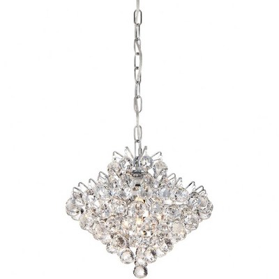 Bordeaux Mini 11.75" Polished Chrome Crystal Pendant Light