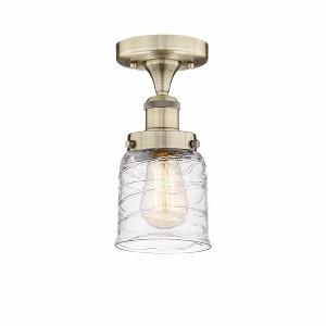 Bell - 1 Light Semi-Flush Mount In Industrial Style-8.25 Inches Tall and 6.5 Inches Wide - 1 of 1