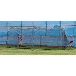 Heater Sports Baseball and Softball Batting Cage, Polyester Net &  Fiberglass Frame, Built in Pitching Opening for Pitching Machines - 1 of 4