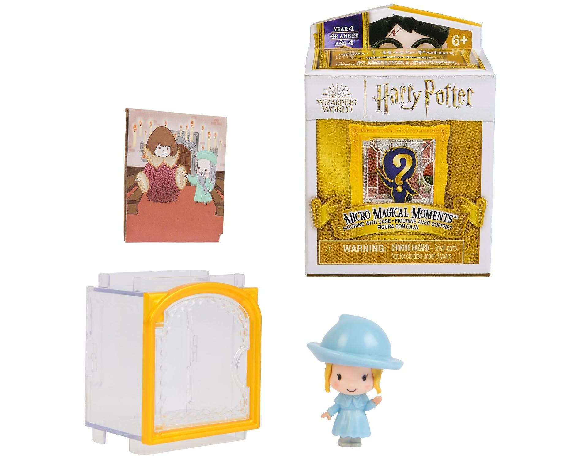 Spin Master Wizarding World Harry Potter Micro Magical Moments Year 4 Surprise Blind Box – 1.5-Inch Movie Scene Figure with Stackable Display Case