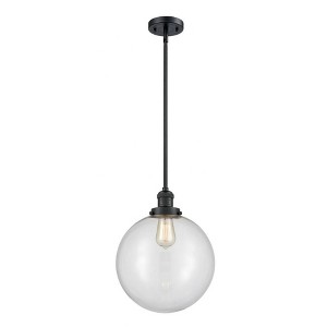 Beacon - 1 Light Stem Hung Mini Pendant In Industrial Style-15 Inches Tall and 12 Inches Wide - 1 of 1