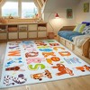 Kids Educational Area Rugs for ABC Alphabet, Numbers, Map, Soft Non-Slip Washable Classroom Rug Toddler Kids Room Decor - 2 of 4