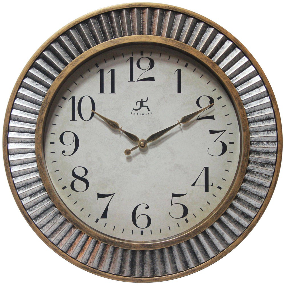 Photos - Wall Clock 16" Ruche  Gold/Silver - Infinity Instruments