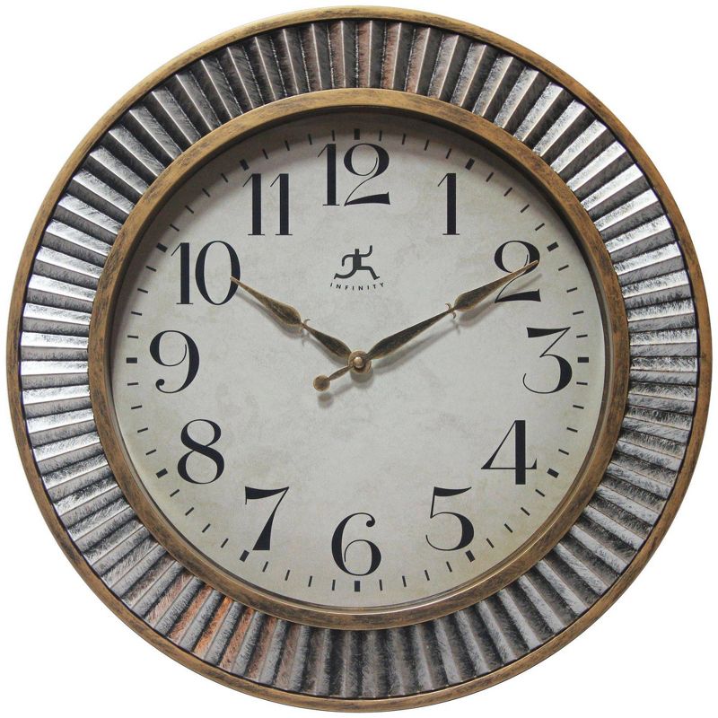16&#34; Ruche Wall Clock Gold/Silver - Infinity Instruments, 1 of 8