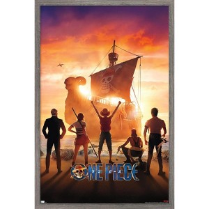 Trends International Netflix One Piece - Teaser One Sheet Framed Wall Poster Prints - 1 of 4