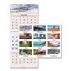 Scenic Three-Month Wall Calendar, Landscape Photography, 12 x 27, White Sheets, 14-Month: Dec 2025 to Jan 2027 - 2 of 4