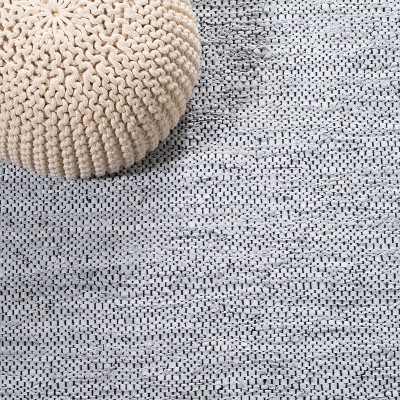Mod-Chic Gray Cowhide 4' x 6' Handwoven Leather Area Rug