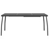 vidaXL Patio Table Outdoor Bistro Table with Metal Frame Anthracite Steel Mesh - 3 of 4