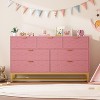 53.5" Modern 7-Drawer Dresser with Gold Handles, Wide Storage Organizer for Bedroom, Living Room and Entryway - 2 of 4