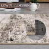 Abstract Area Rug, Machine Washable Runner with Non-Slip Backing, Soft Distressed Modern Farmhouse Throw Rug for Kitchen & Bedroom - 4 of 4