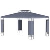 Outsunny 13' x 10' Patio Gazebo Outdoor Canopy Shelter with Double Vented Roof, Steel Frame for Lawn Backyard and Deck - 4 of 4