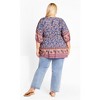 Avenue Women's Plus Size Alice Border Tunic - 3 of 4