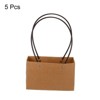 Unique Bargains 11x22x13.5cm Flower Bouquet Packaging Bag Paper Gift Bag for Party Favor Black 5 Pcs - 3 of 4