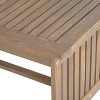 Maggift Patio End Table, Waterproof Portable Patio Small Side Table for Garden, Balcony, Courtyard, Poolside, Patio, Brown, 40"*24"*18.5" - 3 of 4
