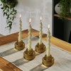 Kate Aspen 2-In-1 Fluted Colored Glass Taper Candlestick Candle Holders (Set of 4) - 3 of 4