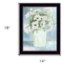 HomeRoots White Blooms Black Grooved Framed Print Wall Art - 3 of 4