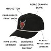 Stranger Things Hellfire Club Demon Head Black Retro Grandpa Snapback Hat - 2 of 4