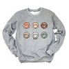 Simply Sage Market S.W.Smiley Leopard Smiley Face Stacked Sweatshirt - 2 of 4