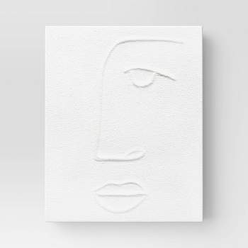 8" x 10" Open Eye Unframed Wall Canvas White - Threshold™