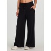 RBX Active Women's Relaxed Fit Wide Leg Ribbed Lounge Pants Athleisure Pant with Pockets - 3 of 4