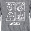 Boys' - Avatar: The Last Airbender - Four Elements Inverse Long Sleeve Graphic T-Shirt - 2 of 4