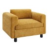 45.5"W Modern Oversized Armchair, Comfy Accent Chair, Woven Velvet Fabric Single Sofa Chair 4S - ModernLuxe - 4 of 4