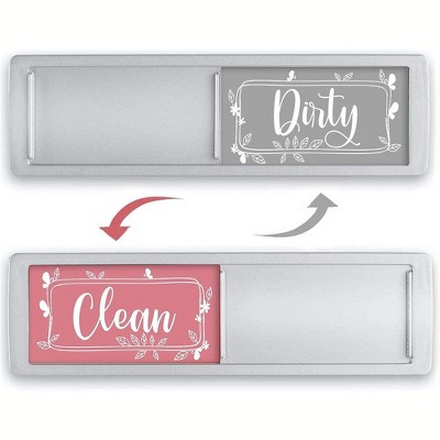 Unique Bargains Dual Side Round Dirty Clean Dishwasher Refrigerator Kitchen  Organization Clean Dirty Sign Magnet 3.5 Inch 2 Pcs : Target