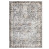 Washable Area Rug Vintage Distressed Rug Non Slip Low Pile Rugs - 2 of 4