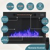 Bestier 71" Fireplace TV Stand for TVs Up to 75", Modern TV Stand with 36" Electric Fireplace with LED Lights & Storage Shelves for Living Room - 4 of 4
