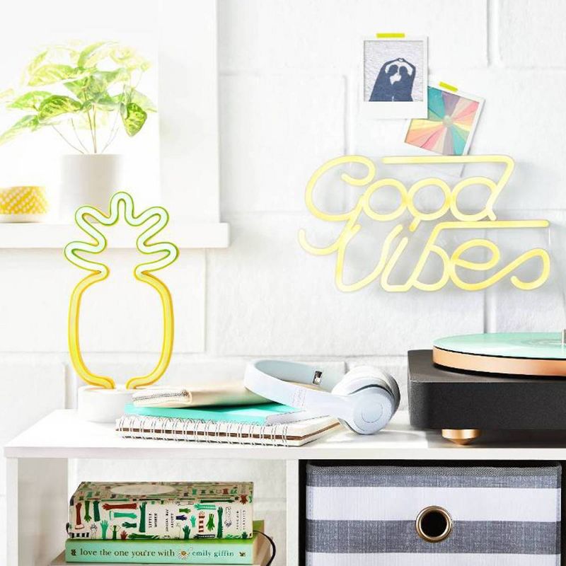 Neon Wall Sign White - Room Essentials™, 5 of 12