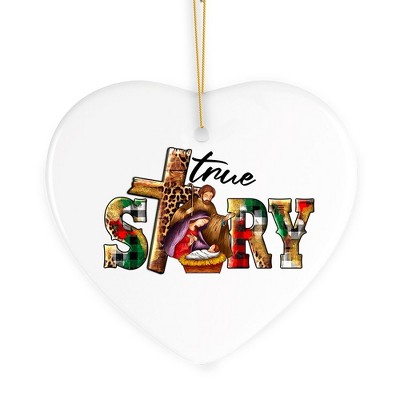 True Story Playful and Festive Nativity Christmas Ornament, Birth of Jesus| OrnamentallyYou