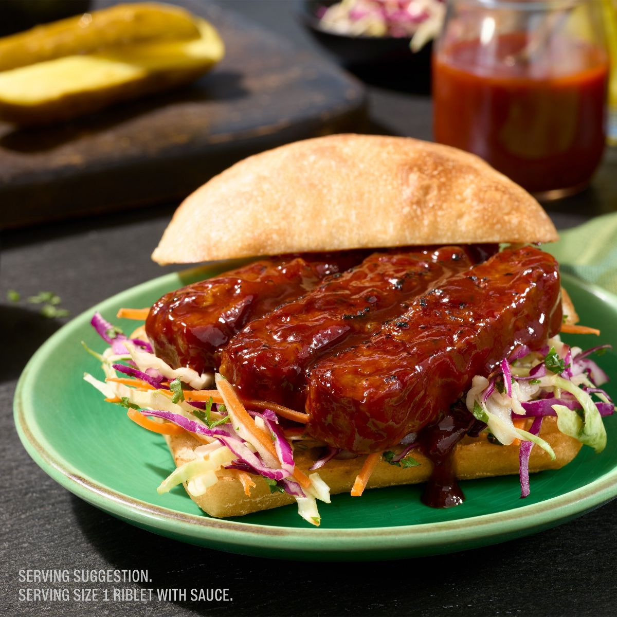 MorningStar Farms Vegan Frozen Sauced Riblets Sweet BBQ - 10oz/2ct - thumbnail 4
