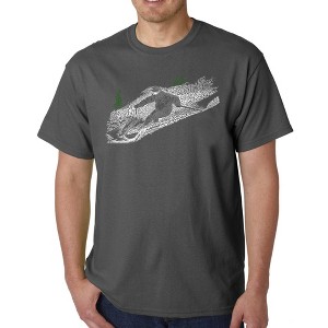 LA Pop Art Men's Word Art T-shirt - Ski - 1 of 4