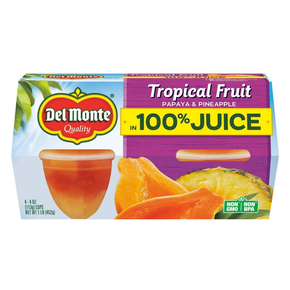 UPC 024000035596 product image for Del Monte Tropical Fruit 4ct - 4oz | upcitemdb.com