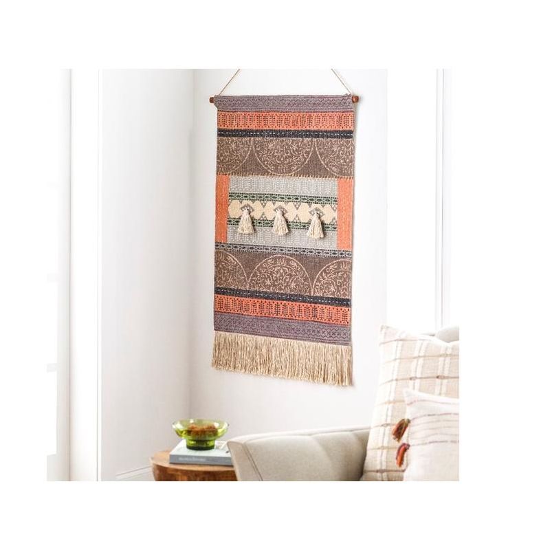 Mark & Day Kempelestation 43"H x 24"W Global Pearl Wall Tapestries, 2 of 3