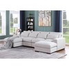 ChicFurnit Sectional Sofas Modular Design with 2 Ottomans Removable Cushions for Glam Living Room, Light Gray, 37.8"*123.24"*34.25" - 3 of 4