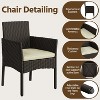 Yaheetech 4-Piece Patio Rattan Sofa & Table Set with Tempered-Glass Tabletop - 4 of 4
