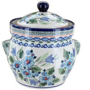 Blue Rose Polish Pottery 1125 Zaklady Small Container - 1 of 1