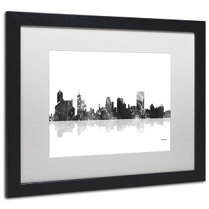 Trademark Fine Art -Marlene Watson 'Memphis Tennessee Skyline BG-1' Matted Framed Art - 1 of 4