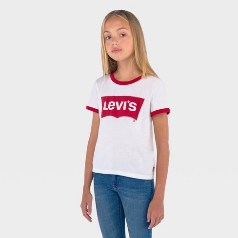 Levi's batwing cheap t shirt white