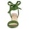 Allegra K Women's Back to College Open Toe Ankle Tie Back Block Heels Sandals - 2 of 4