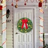 Joyfy 3 Pcs 19 Inch Pre-lit Christmas Wreath, Battery Operated Christmas Wreath Decorative Christmas Balls Hanging Ornament - 3 of 4
