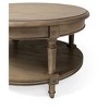 Maven Lane Pullman Traditional Round Wooden Coffee Table - 4 of 4