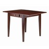 3pc Hamilton Drop Leaf Dining Table with Ladder Back Chairs Wood/Walnut - Winsome - image 3 of 4