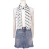INSPIRE CHIC Women's 1950s Polka Dots Chiffon Retro Lightweight Soft Sheer Long Scarves for All Season 1Pc - 2 of 4